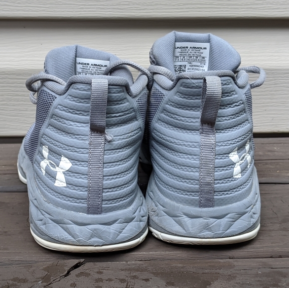 Gray Under Armour Basketball Shoes - Picture 3 of 6
